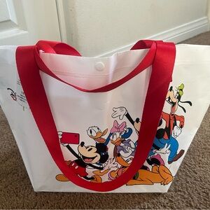 Disney Hongkong Reusable Tote Bag with Red Handles - Two way